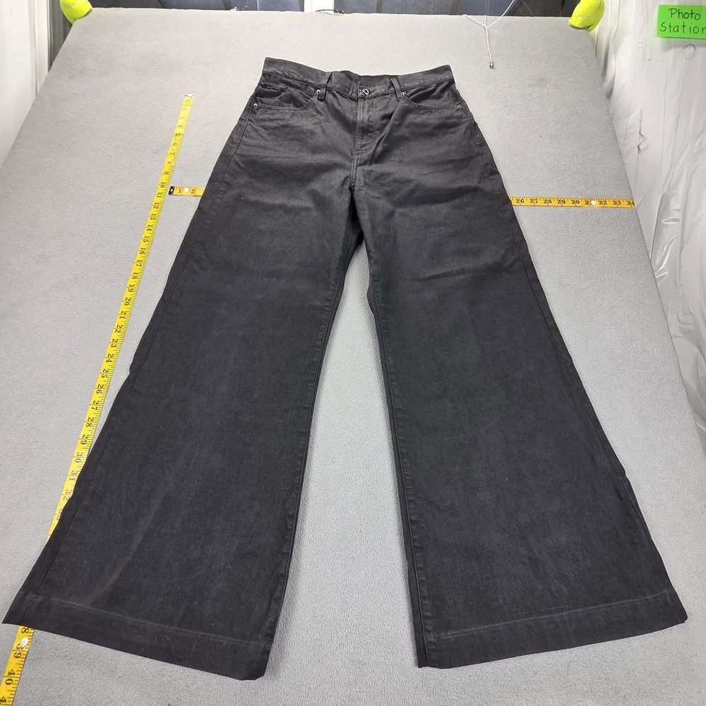 G-Star Raw Jeans Womens Deck Ultra High Wide Leg Coated Denim Skater‎ Fits 31x27